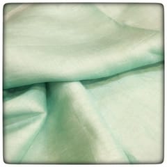 Mint Green Linen Satin fabric