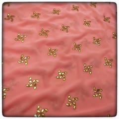 Georgette Hand Embroidered Fabric