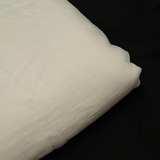 Pure Silk Liba Chiffon White dyeable fabric