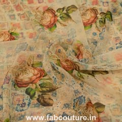 Viscose Georgette Digital Printed Fabric (75Cm Piece)