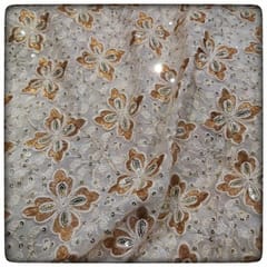 Georgette Embroidered Fabric