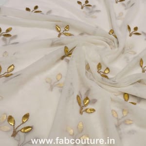 Net Handwork Embroidered Fabric