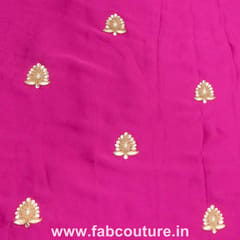 Marina Satin Handwork Embroidered Fabric