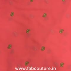 Georgette Handwork Embroidered Fabric