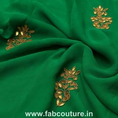 Georgette Handwork Embroidered Fabric