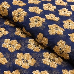 Georgette Sequins Embroidered Fabric