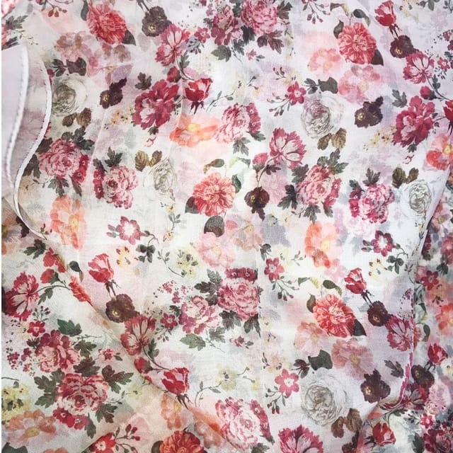 Pure Organza Print(1 mtr cut piece)