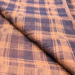 Chanderi Check Printed Fabric