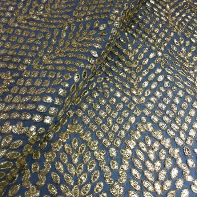 Georgette Gota Embroidery (1.5 meter piece)