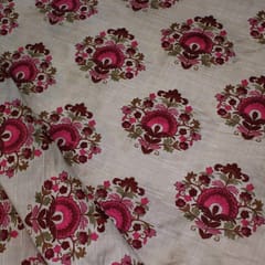 Poly Silk Embroidery(1.50mtr Cut Piece)