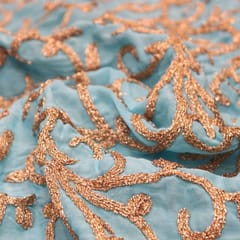 Georgette Embroidery(1 Mtr Piece)