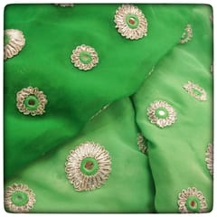 Georgette Mirror Booti fabric