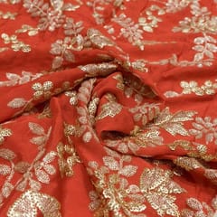 Chinon Chiffon Sequins Embroidered Fabric