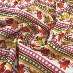 Chanderi Digital Print ( 2.3 mtr cut piece)