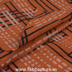 Cotton Slub Printed Fabric