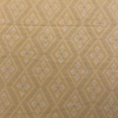 Lemon Bandhej Rayon Printed Fabric