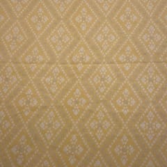 Lemon Bandhej Rayon Printed Fabric