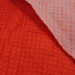 Orange Quilted Taffeta