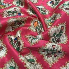 Bangalori Print Embroidered Fabric