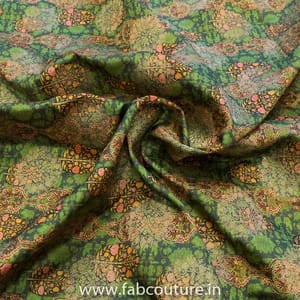 Jacquard Silk Digital Printed Fabric