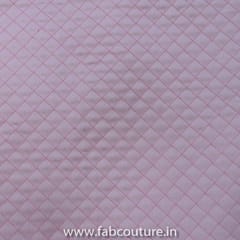 Pink Color Quilted Tafta fabric