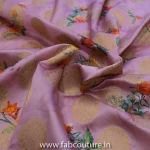 Jacquard Silk Digital Printed Fabric