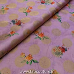 Jacquard Silk Digital Printed Fabric