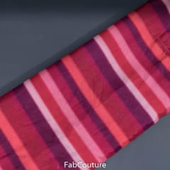 Maroon Colour Chiffon Digital Printed Fabric