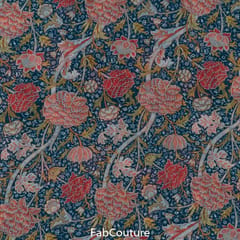 Multi Colour Poly Georgette Digital Printed Fabric