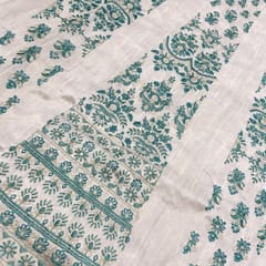 Sea Green Colour Poly Dupion Embroidered 6 Kali Set