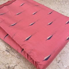 Pink Colour Chanderi Dobby Leaf Booti fabric