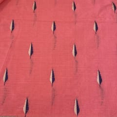 Pink Colour Chanderi Dobby Leaf Booti fabric