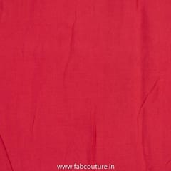 Red Color Viscose Muslin fabric