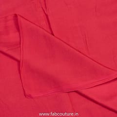 Red Color Viscose Muslin fabric