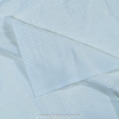 White Dyeable Cotton Embroidered Fabric