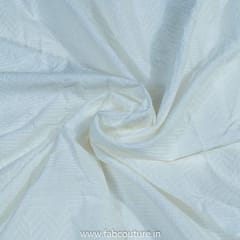 White Dyeable Cotton Embroidered Fabric