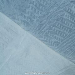 White Dyeable Cotton Embroidered Fabric