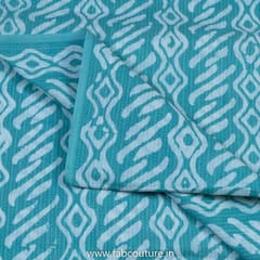 Sea Green Cotton Kantha Batik Printed Fabric