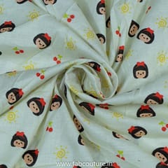 Quirky Cotton Cambric Digital Printed Fabrics