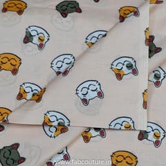 Quirky Cotton Cambric Digital Printed Fabrics