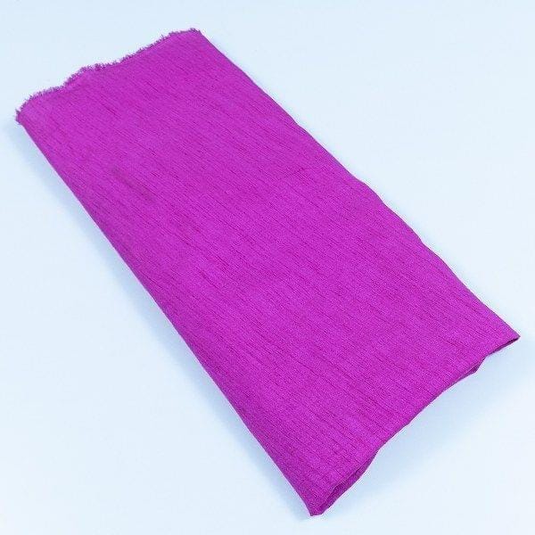 Magenta Color Polyester Raw silk fabric