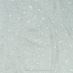 Georgette Sequins Thread Embroidered Fabric