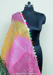 Multicolor Kota Doria Leheriya Dupatta