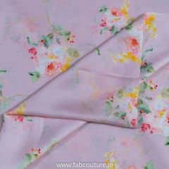 Blush Digital Satin Printed Fabric