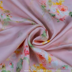 Blush Digital Satin Printed Fabric