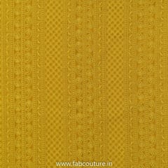 Mustard Color Georgette Lakhnavi Embroidery (1 Meter Cut Piece )