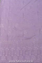 Mauve Muslin Embroidery (1.6 Meter Cut Piece)