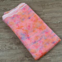 Multicolor Poly Organza Printed Fabric