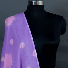 Mauve & Pink Color Mal Cotton Tie & Dye Dupatta