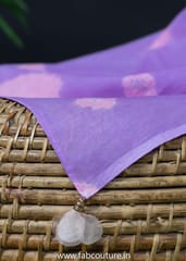 Mauve & Pink Color Mal Cotton Tie & Dye Dupatta